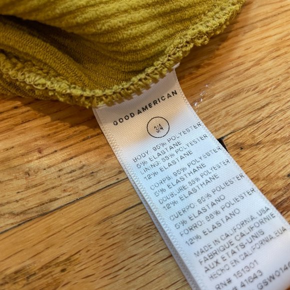 NWOT Good American Always Fits One-Piece in Dirty Olive (SIZE SOLD OUT!) - Picture 10 of 13